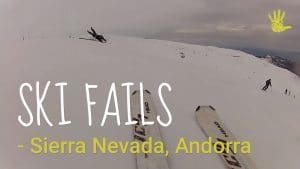 Our ski fails compilation. Funny moments learning 7