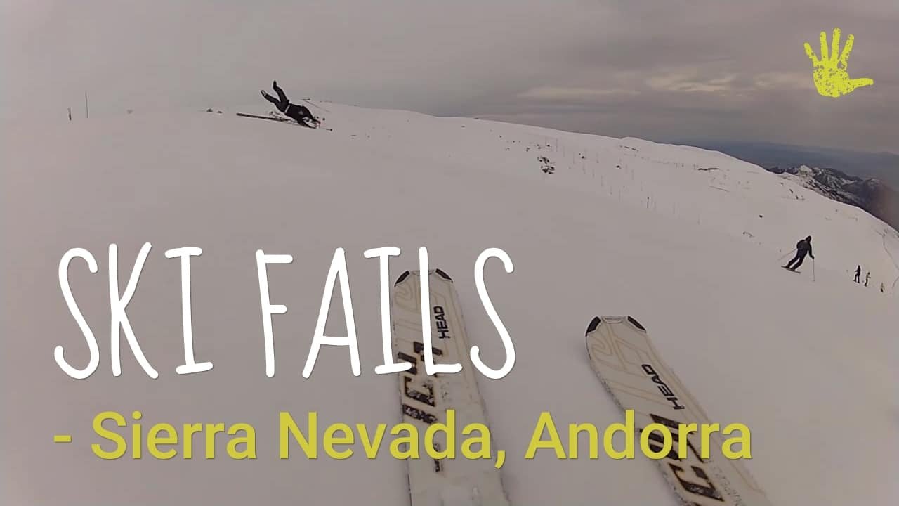 Our ski fails compilation. Funny moments learning 2