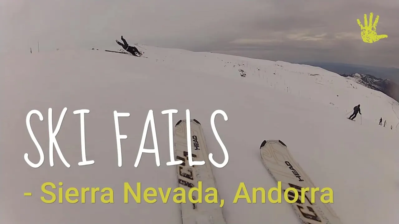 Our ski fails compilation. Funny moments learning 3