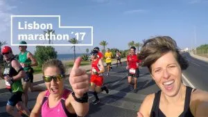 Lisbon marathon, supporting a friend 2