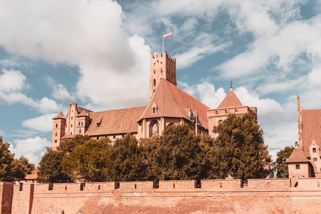 Malbork castle from square