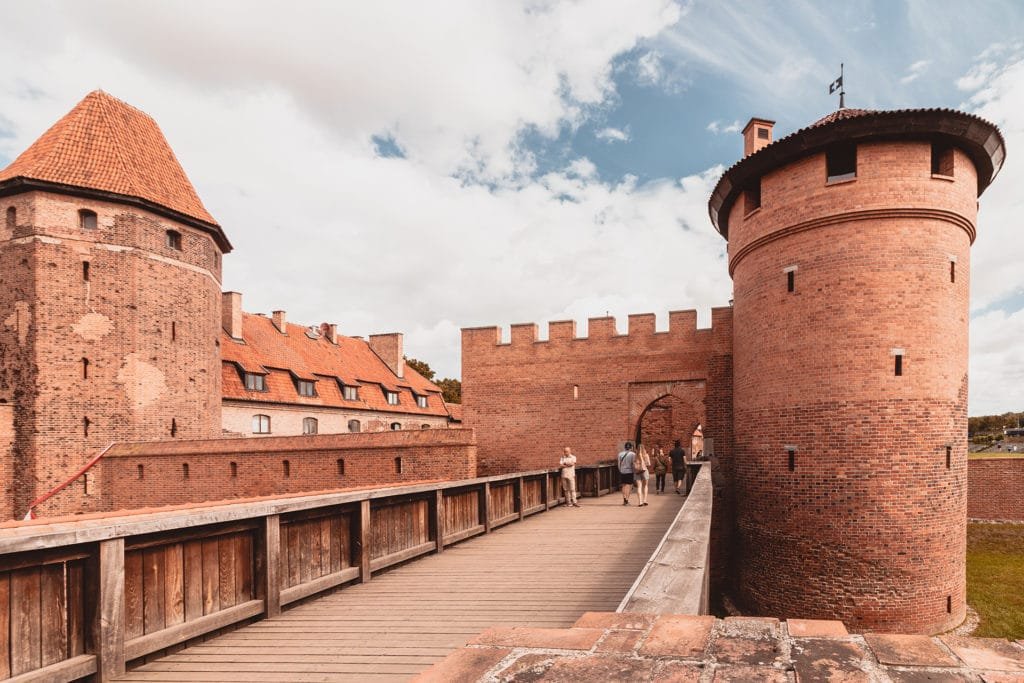 Malbork castle wooden bridge