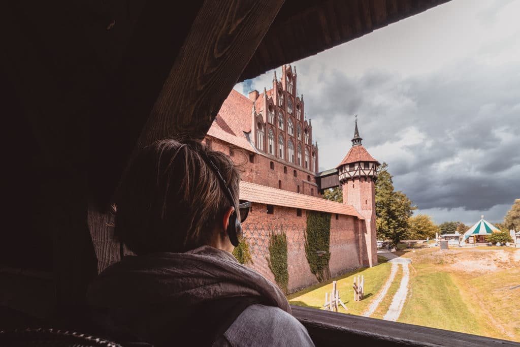 Malbork view from the entrance