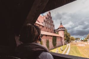 Malbork view from the entrance