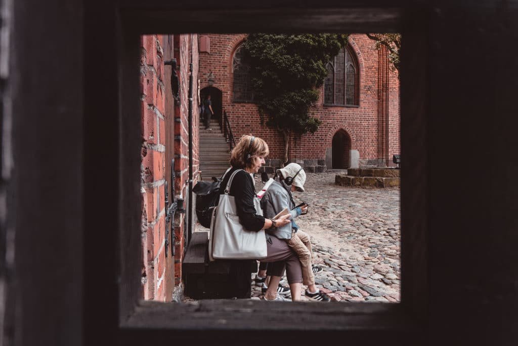 Malbork grandmother and grandson
