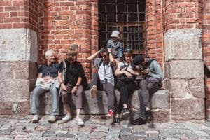All the family in Malbork