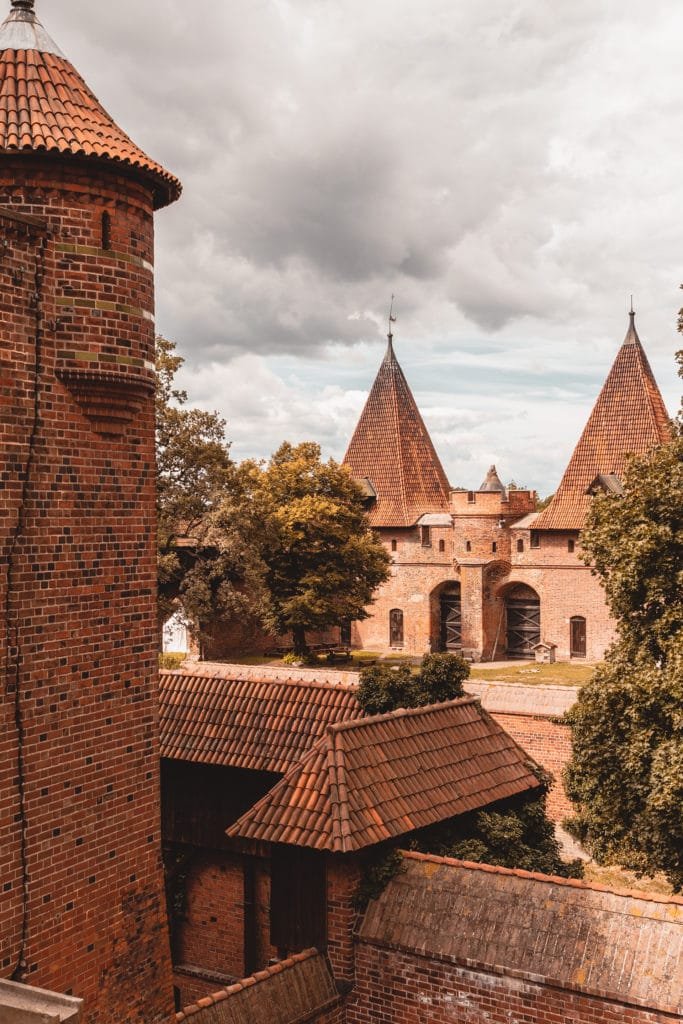 Malbork castle high view