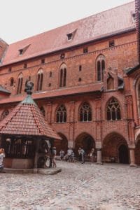 Malbork castle courtyard