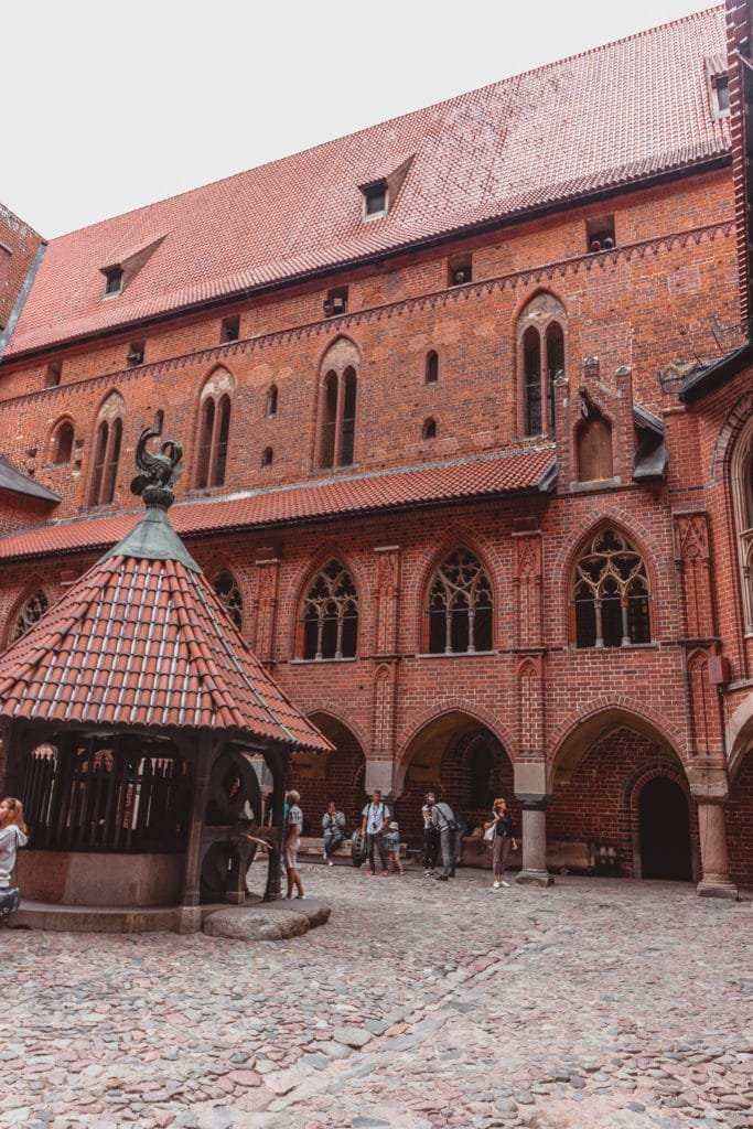 Malbork castle courtyard