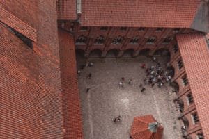 View from the top Malbork castle
