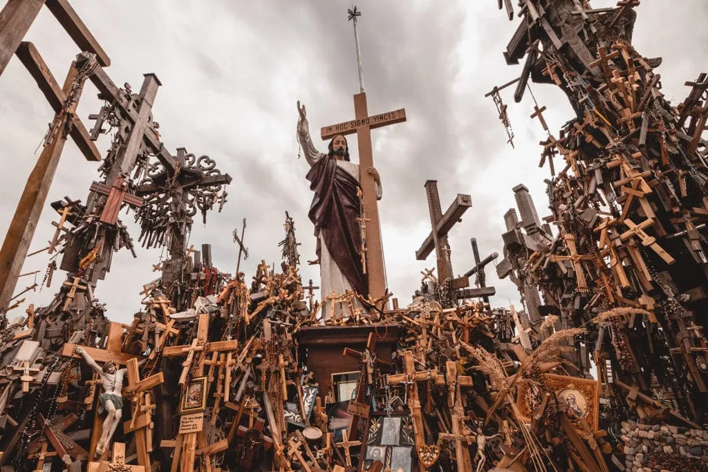 Tour of the Hill of crosses (Kryžių kalnas) Lithuania, UNESCO 12