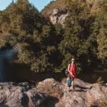 a photo from the rocks over Pego das Pias