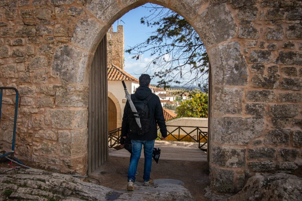 Walking around the castle walls