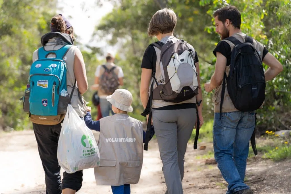 taking a kid on a walk