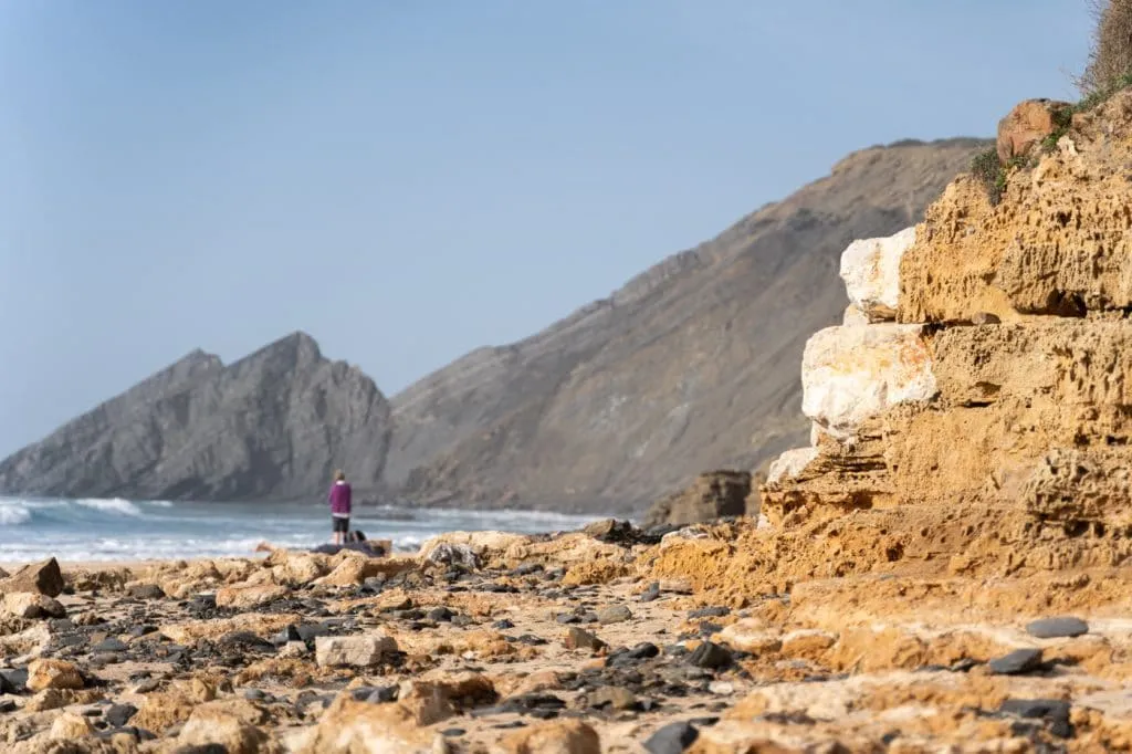 rocky beach in rota vicentina