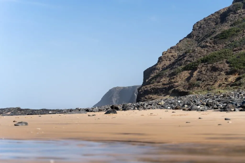 nice beach in portuguese coast