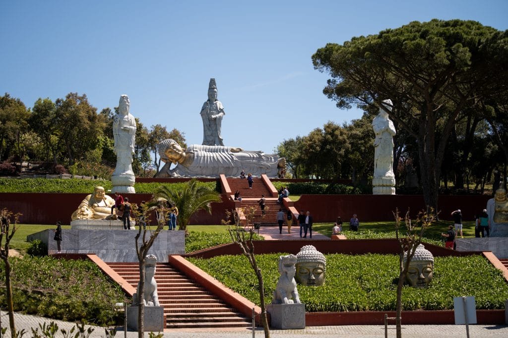 A day in Budha Eden the garden of peace 20 statues Buddha Eden