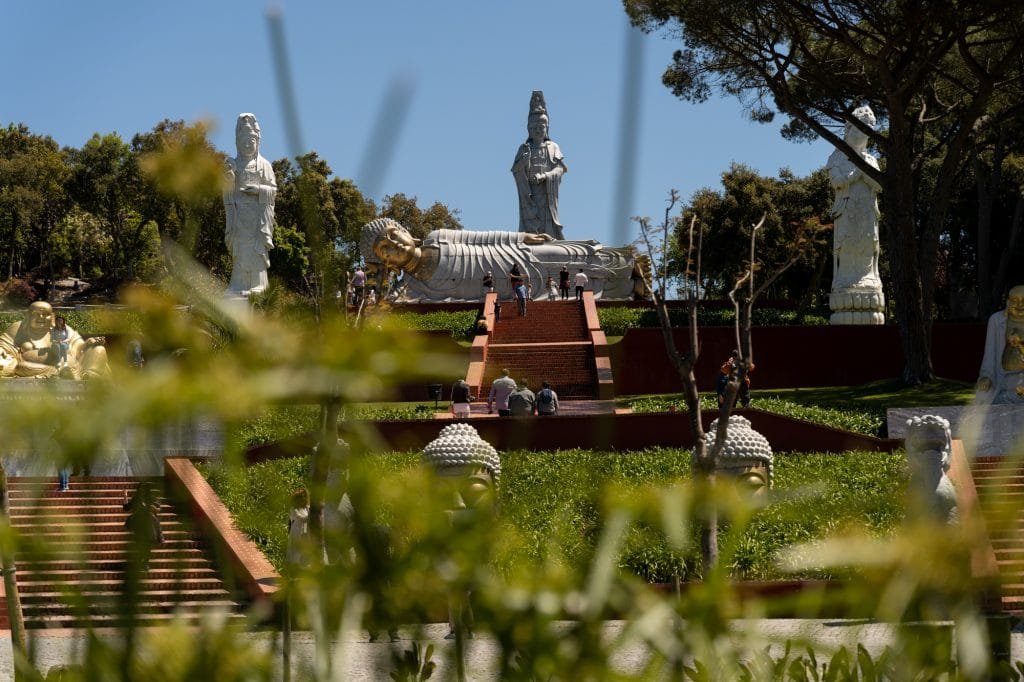 A day in Budha Eden the garden of peace 36 larger statues Buddha Eden