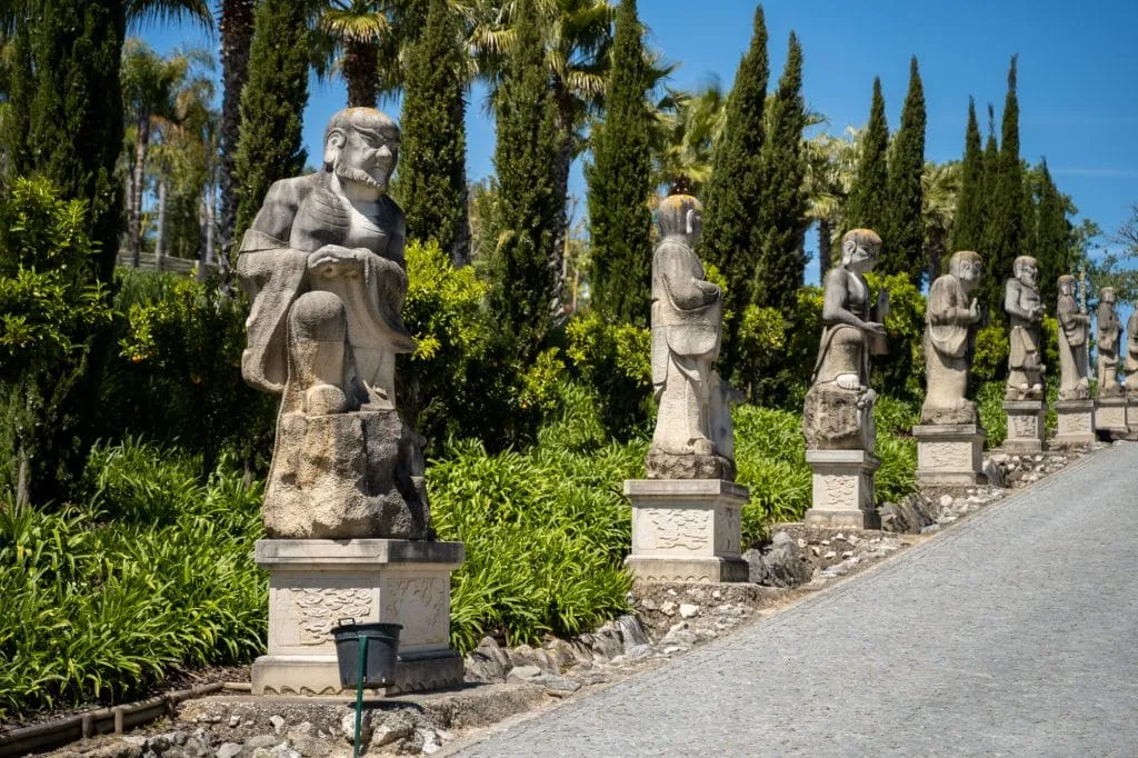 Um dia no Buddha Eden, o jardim da paz 34 statues Bacalhôa Buddha Eden