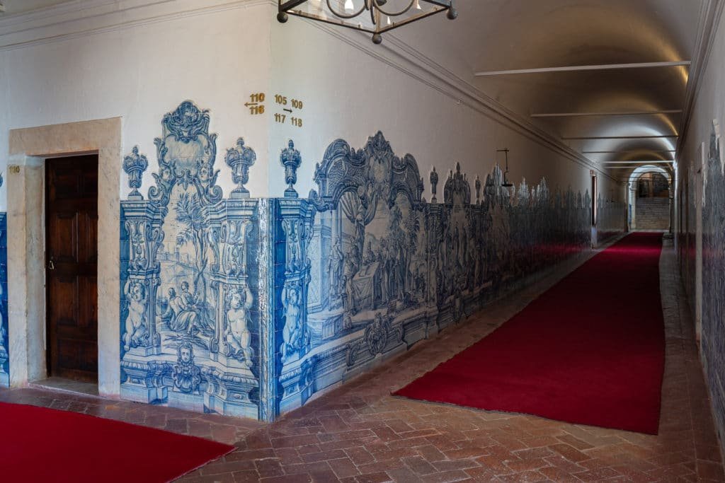convento de são paulo corridor with tiles