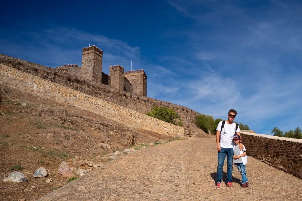 Going up to the Castle of Cortegana