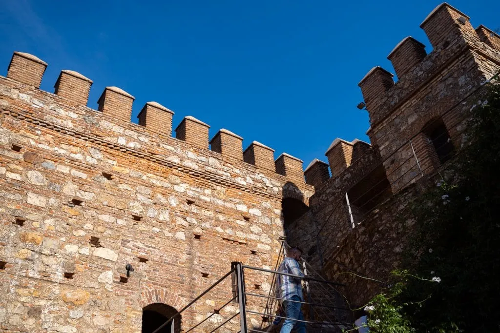 Cortegana inside the castle walls