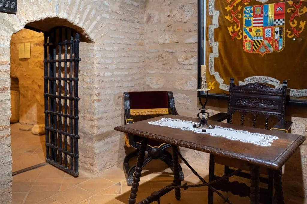 Cortegana inside the castle