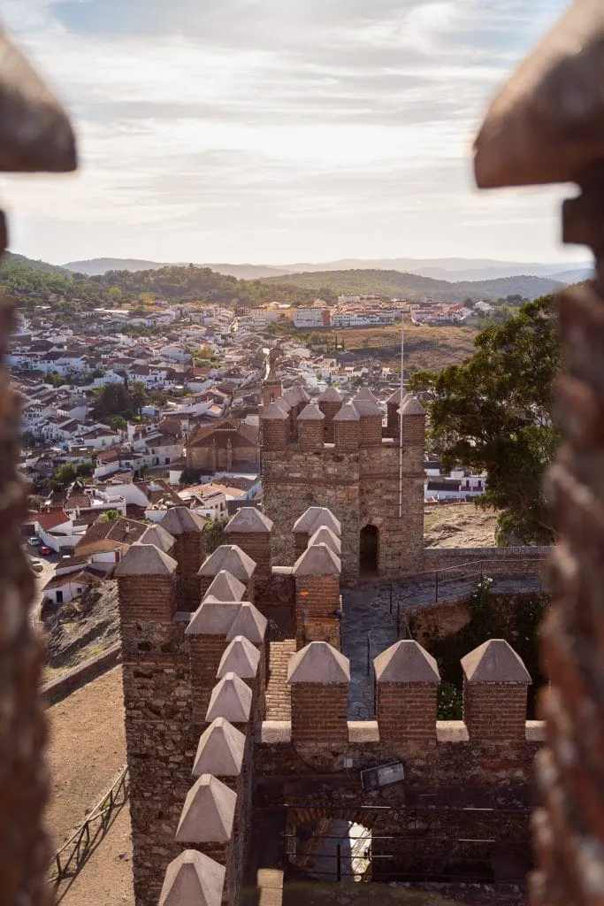 Cortegana view up the castle